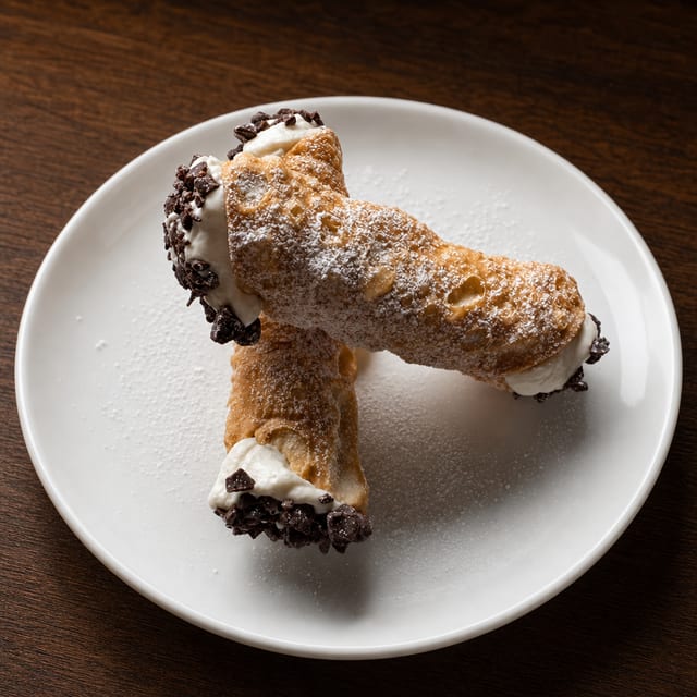 Homemade Cannoli.