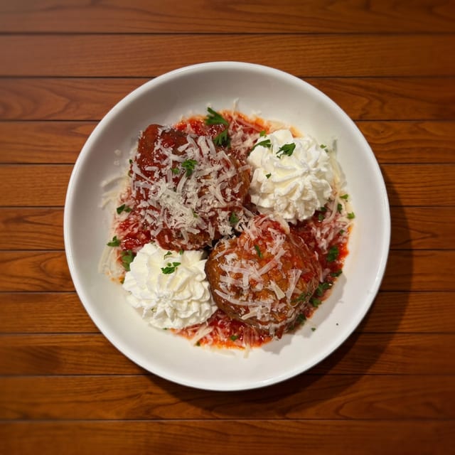 Jumbo Meatballs & Ricotta.